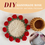 DIY Handmade Rose Bouquet Coaster  Material Package